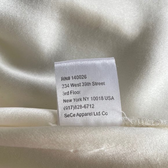 Parker Silk Blouse with Leather Collar and Trim - Picture 10 of 14